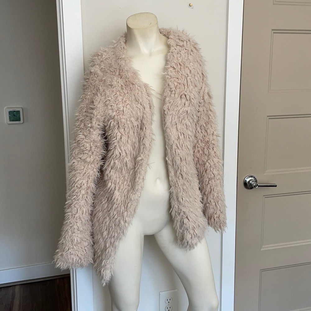 Fuzzy going out coat